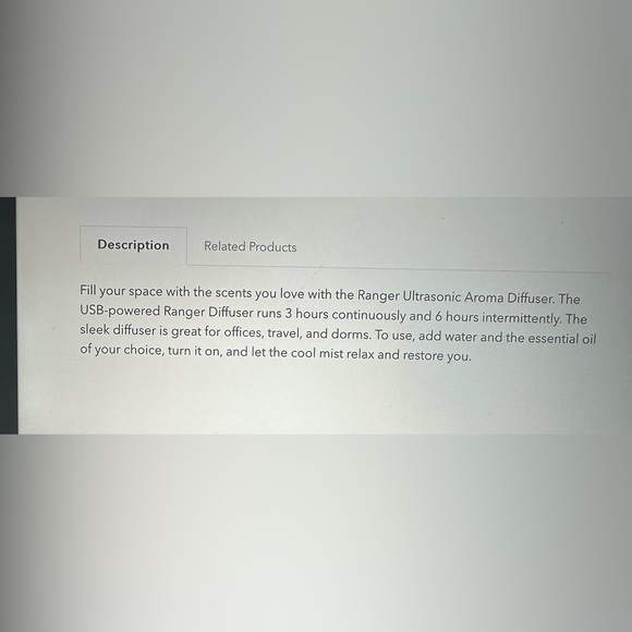 Serene Home Black Portable Ultrasonic Aroma Diffuser - Picture 6 of 6